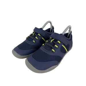 Lands End Kids Boys Navy & Gray Athletic Shoes Size 5W